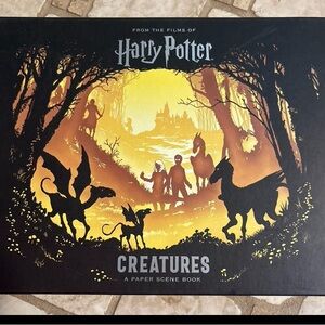 Harry Potter Creatures Paper Scene Book - Black and Gold